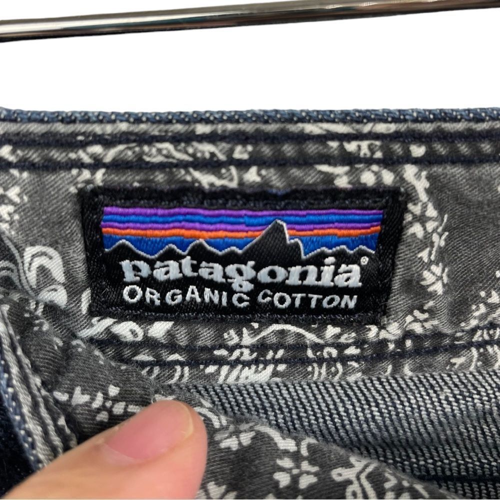PATAGONIA Organic Cotton Stretch Slim Fit Midrise Indigo Cargo Jeans Size 25 - Picture 6 of 10